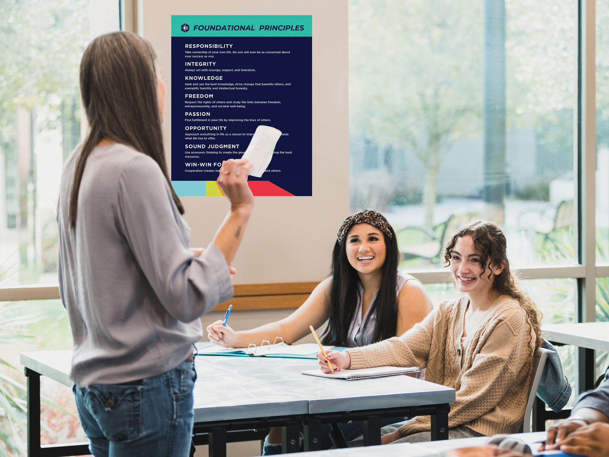 Foundational Principles Definitions Classroom Poster