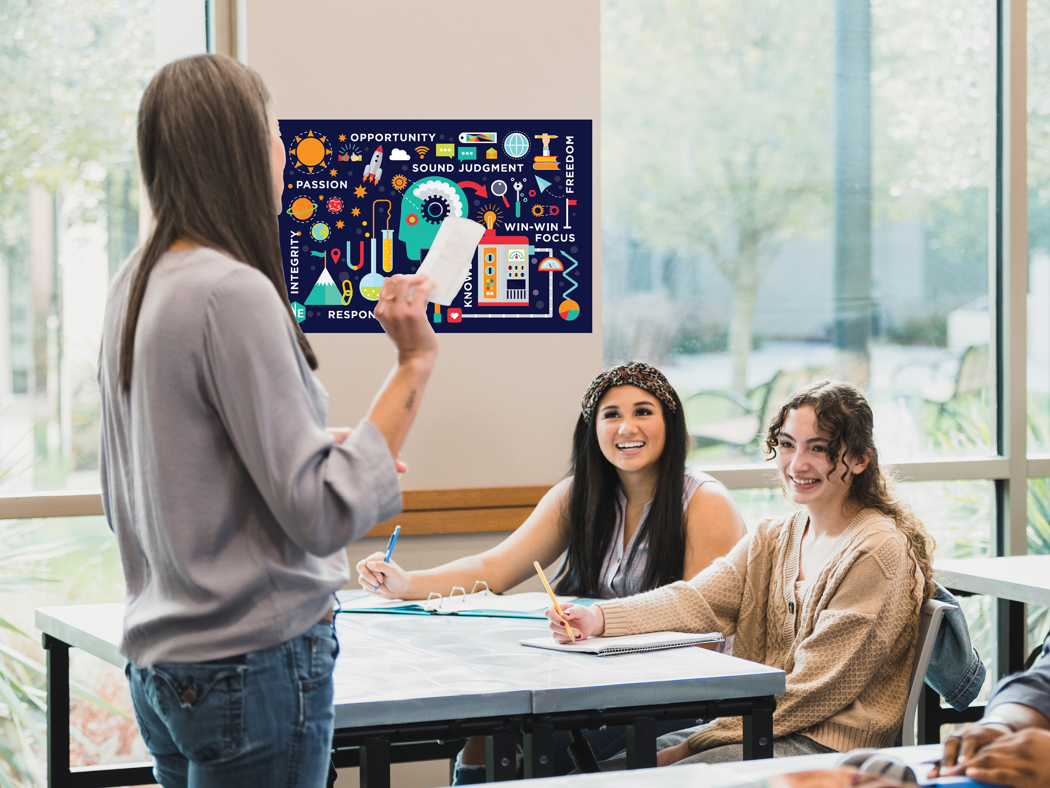 Foundational Principles Icons Classroom Poster