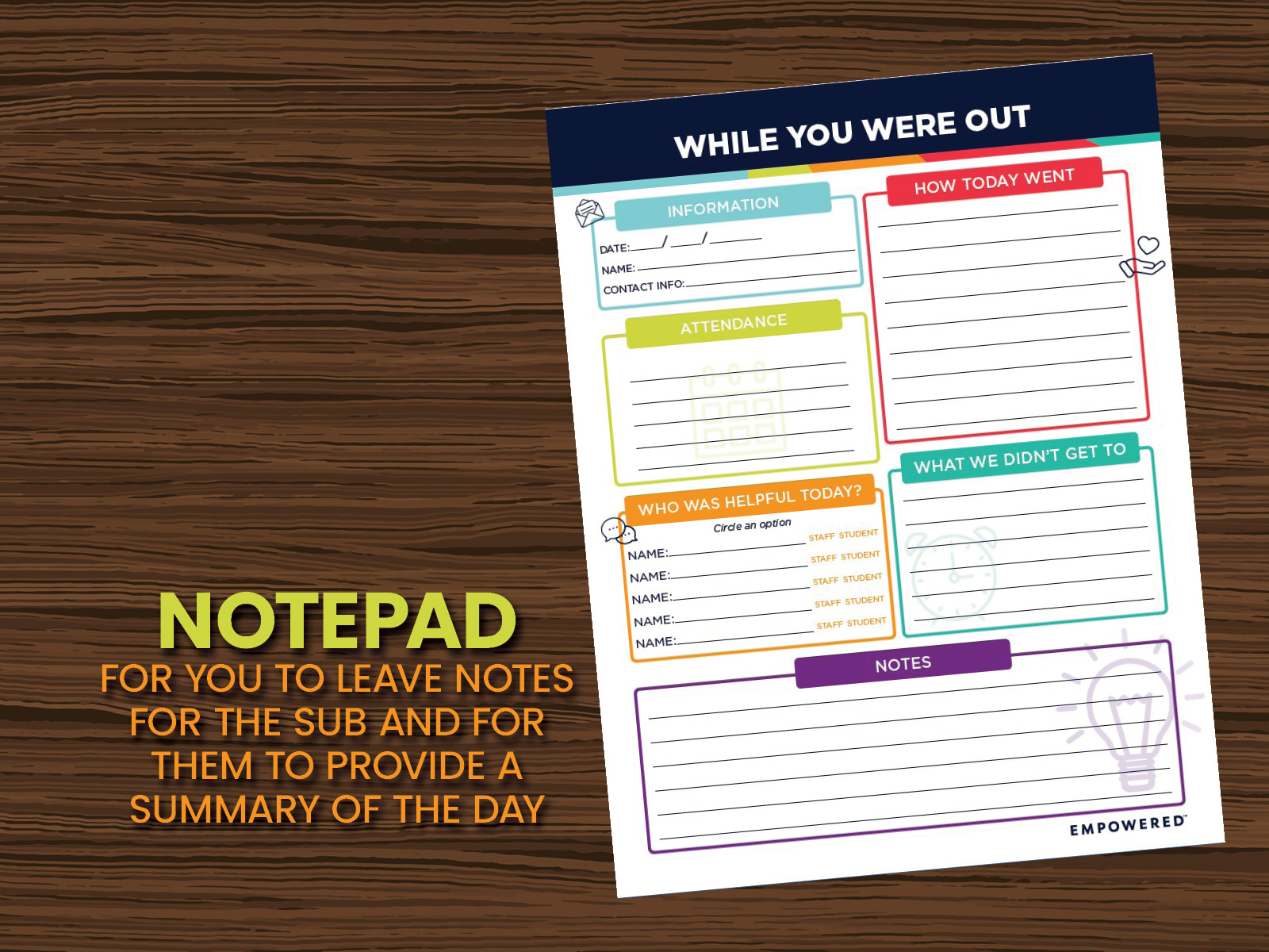 Substitute Plans Activity Pack - Image 4